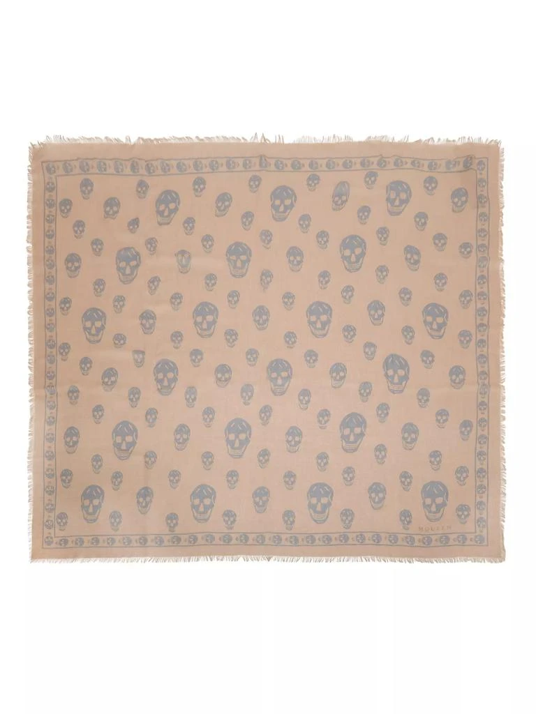 Alexander McQueen Skull Silk-Blend Foulard 1
