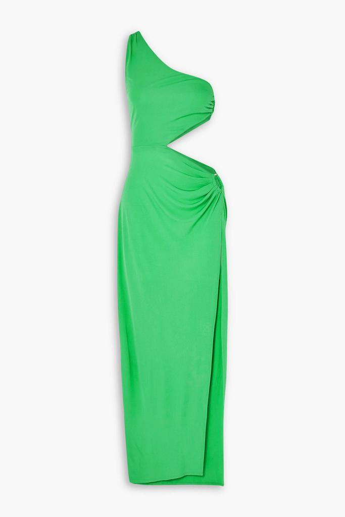 Fleur du Mal One-shoulder cutout stretch-jersey maxi dress