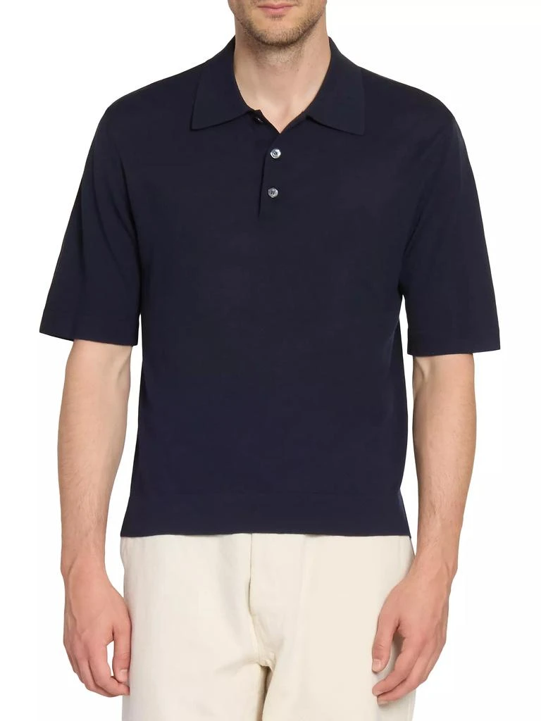 Officine Générale Brutus Short-Sleeve Polo Shirt 3