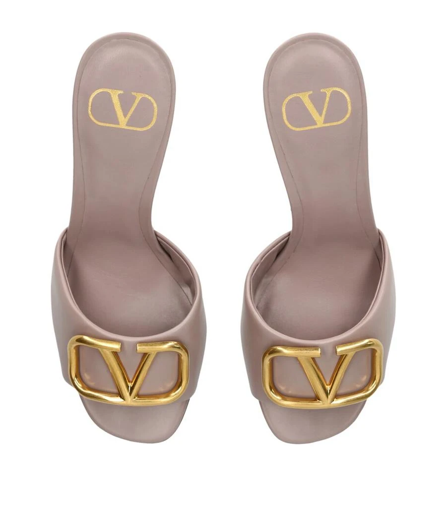 Valentino Leather VLOGO Mules 90 4