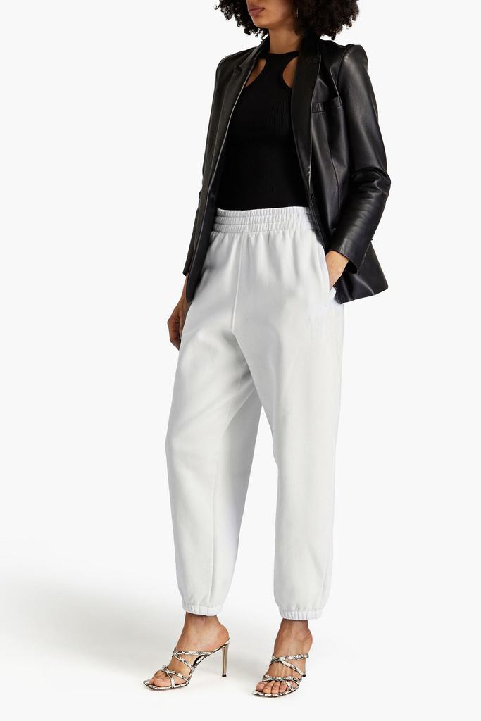 Alexander Wang Printed cotton-blend jersey track pants