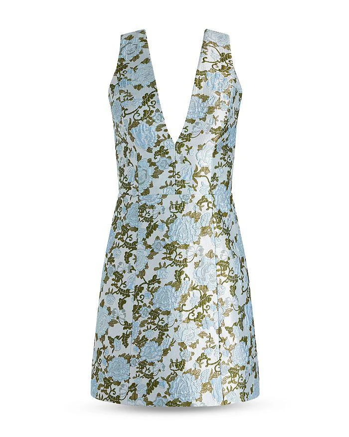 Alice + Olivia Tatum Deep V Mini Dress 6