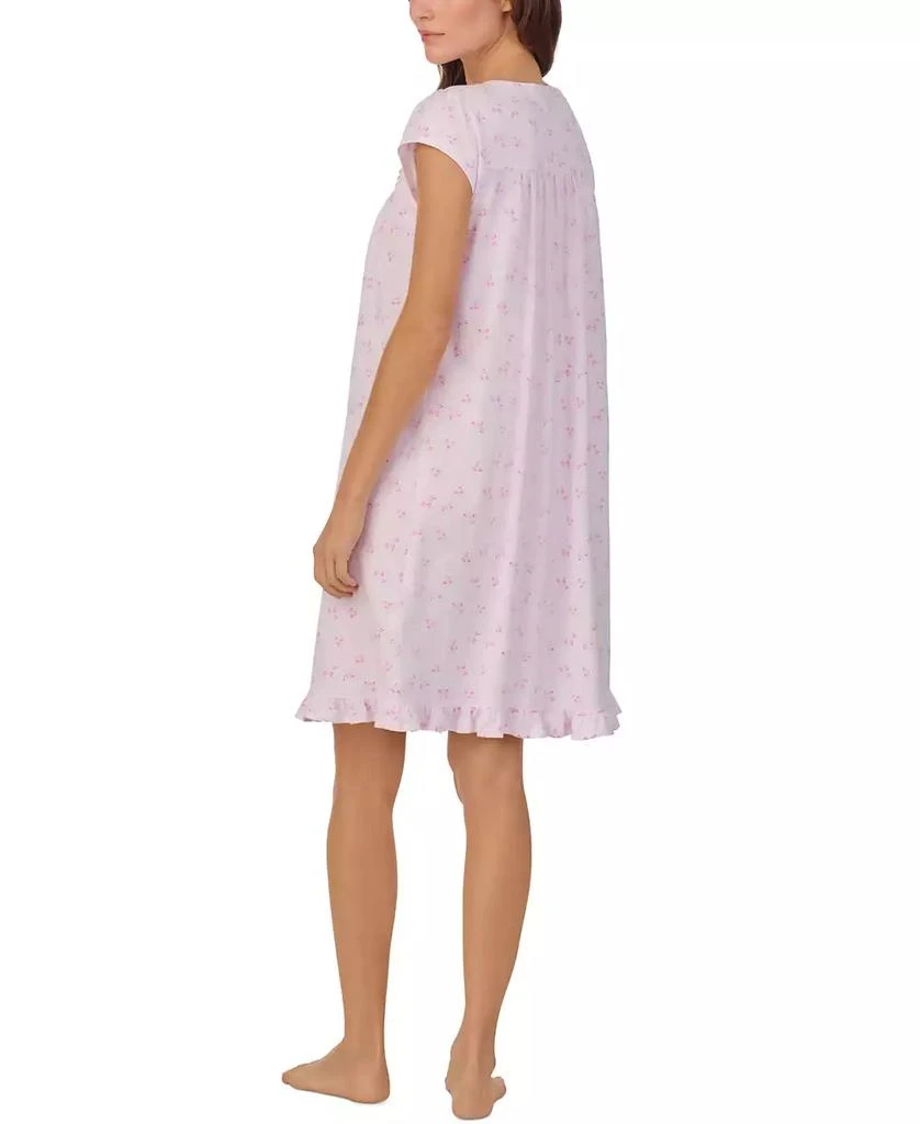 Eileen West Women's Cap-Sleeve Cotton Short Nightgown 2