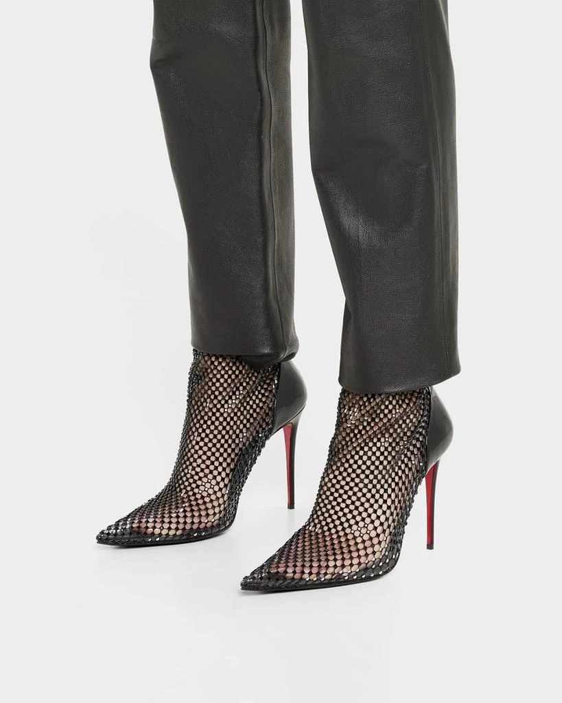 Christian Louboutin Kate Max Mesh Red Sole Stiletto Booties 2