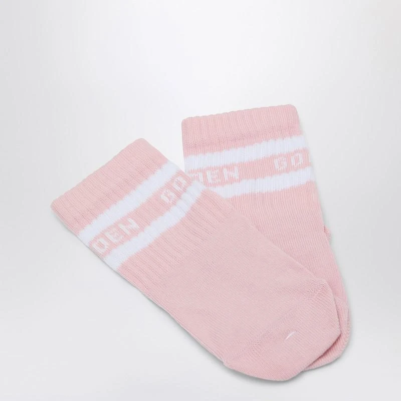 Golden Goose Set Sneaker Baby School white/pink with socks 4