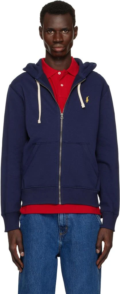 Ralph Lauren Navy Fleece Full-Zip Hoodie 1