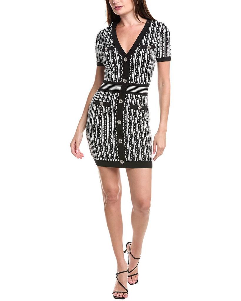 Milly Milly Scallop Textured Mini Dress
