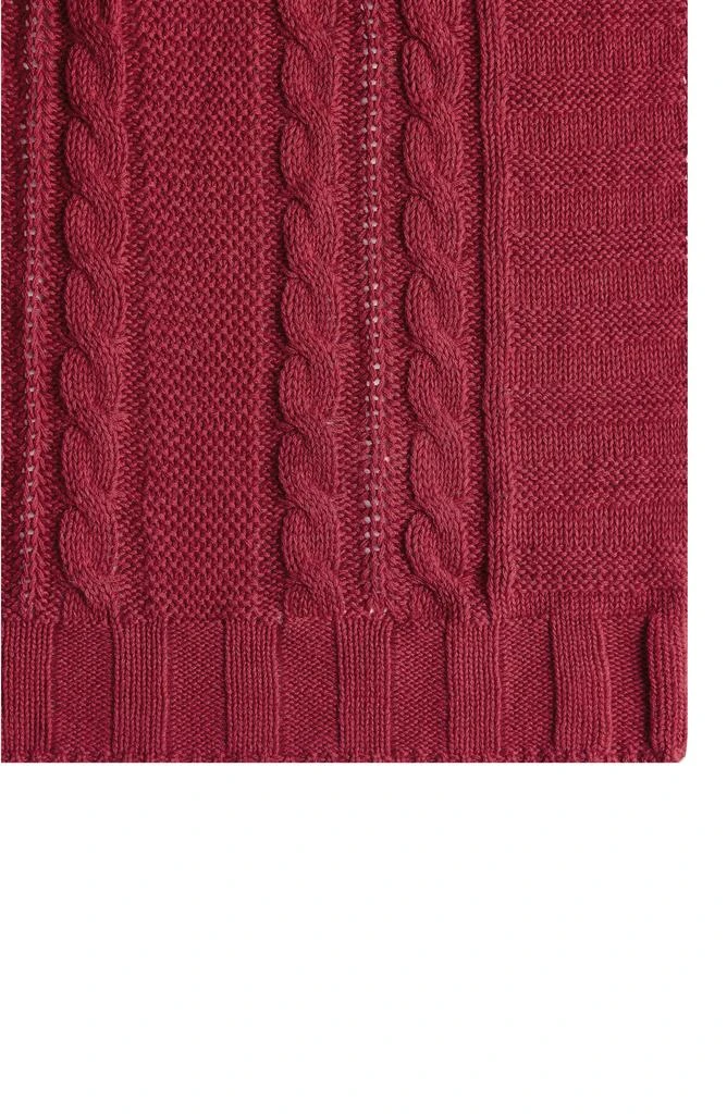 VCNY Home Dublin Cable Knit Throw Blanket 2