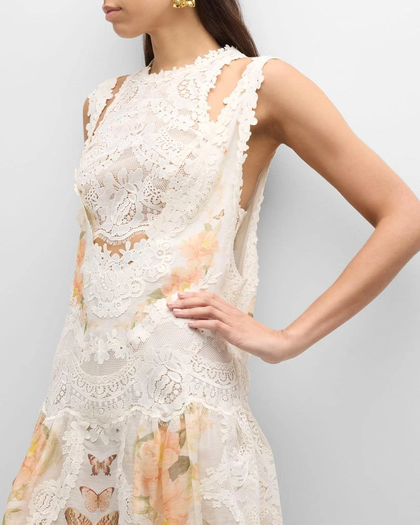 third form exclusive visions lace-trimmed satin midi dress VISIONS LACE FLOOR LENGTH DRESS | BUTTERCREAM | THIRD FORM | Women's  Australian Fashion — THIRD FORM main image 1
