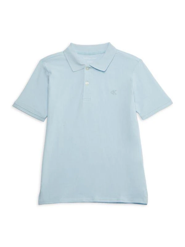 Calvin Klein Boy's Solid Cotton Polo Shirt new arrivals