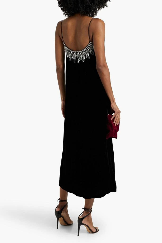 Zimmermann Crystal-embellished velvet midi dress 3