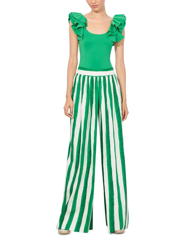 Alice + Olivia Tawny Ruffle Sleeve Bodysuit 2