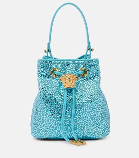 Versace La Medusa Medium embellished bucket bag 1