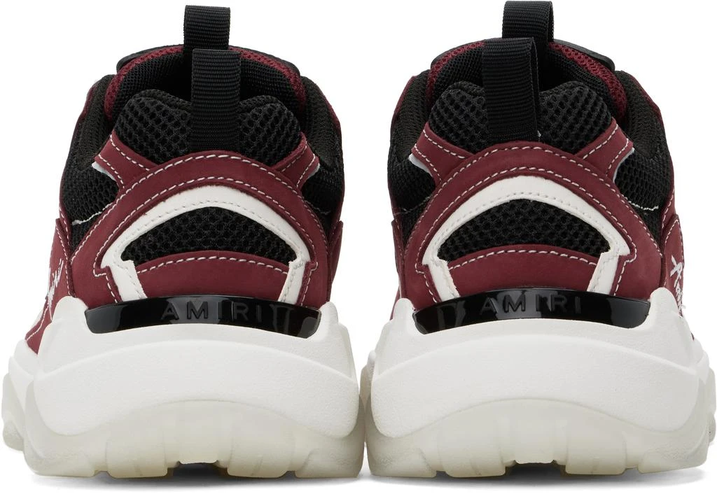AMIRI White & Burgundy Bone Runner Sneakers 2
