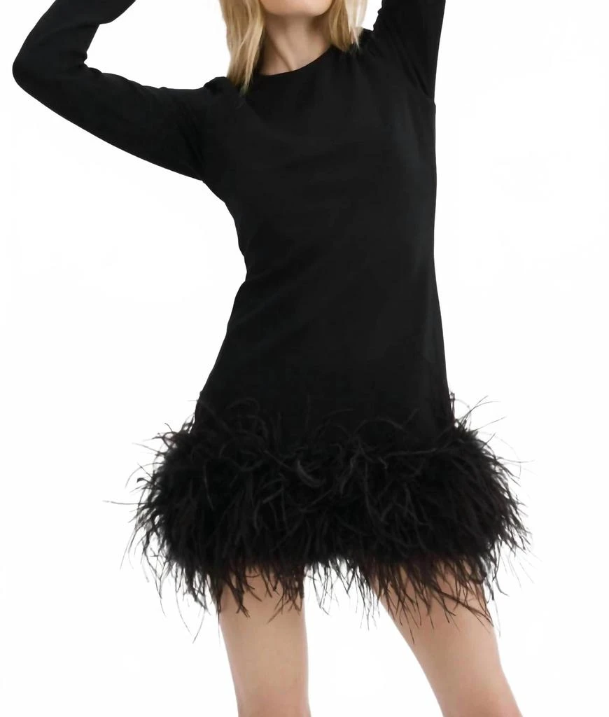 bahira knit mini dress in black lamarque Bahira Knit Mini Dress