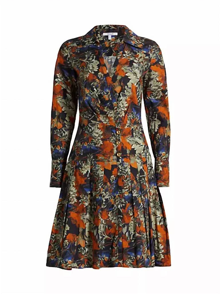 Derek Lam Derek Lam 10 Crosby - Laney Long Sleeve Pleated Dress 4