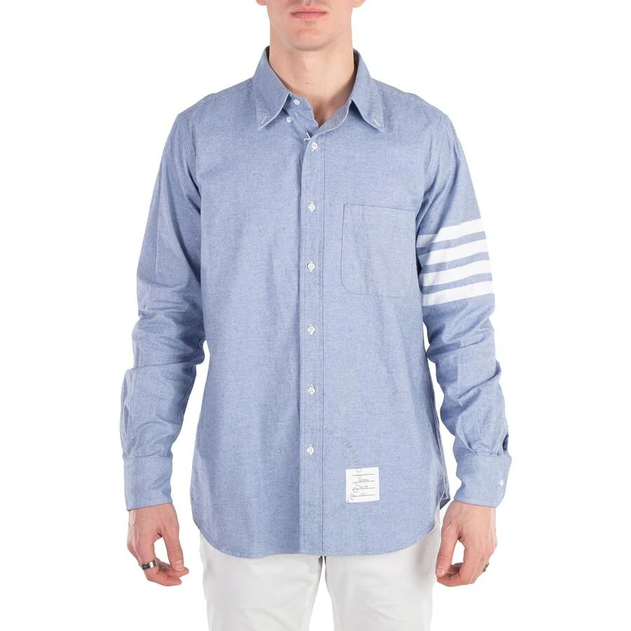 Thom Browne 4 Bar Button Down Flannel Shirt 1