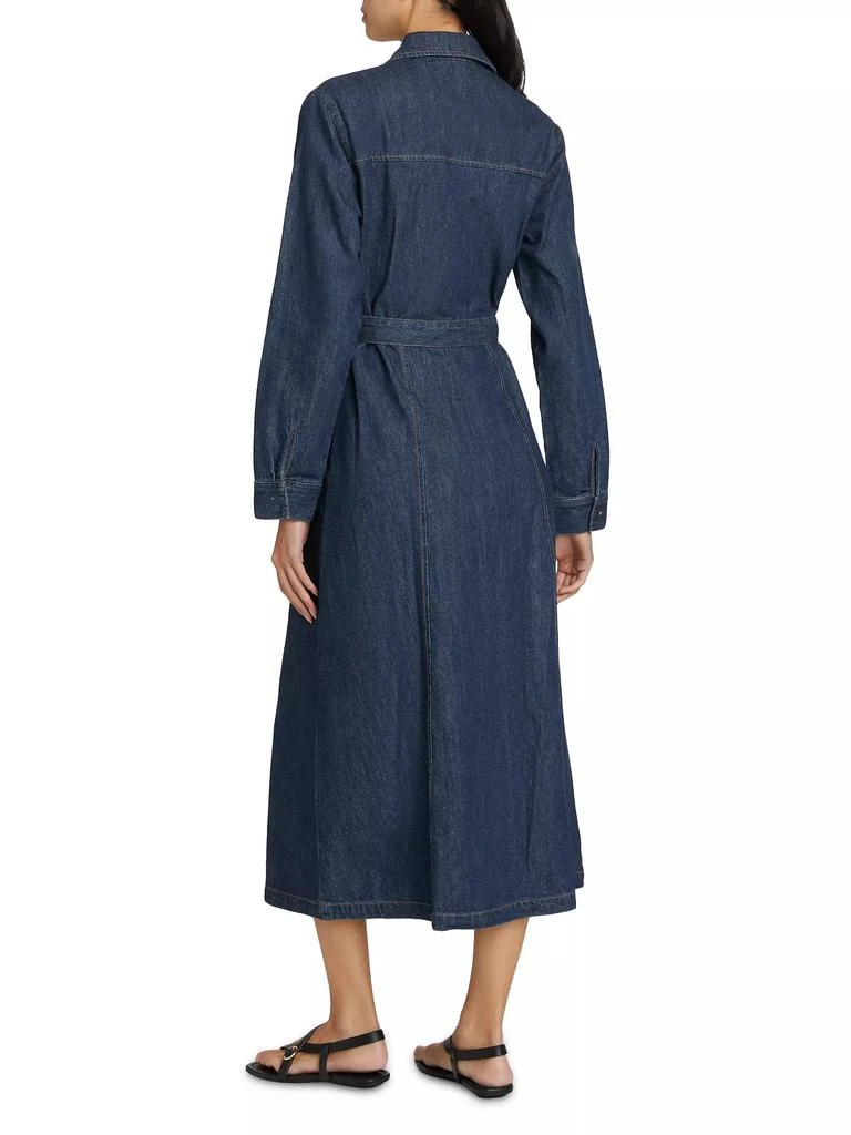 The Normal Brand Denim Long-Sleeve Midi-Shirtdress 5