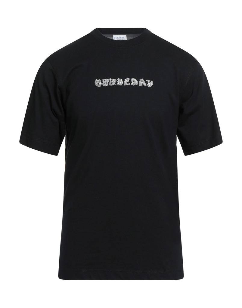 Shop Burberry Logo Embroidered Crewneck T-Shirt on Sale at