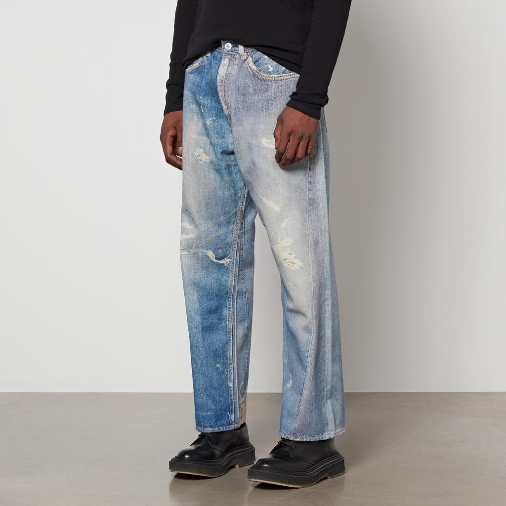 Our Legacy Our Legacy Third Cut Distressed Denim Wide-Leg Jeans