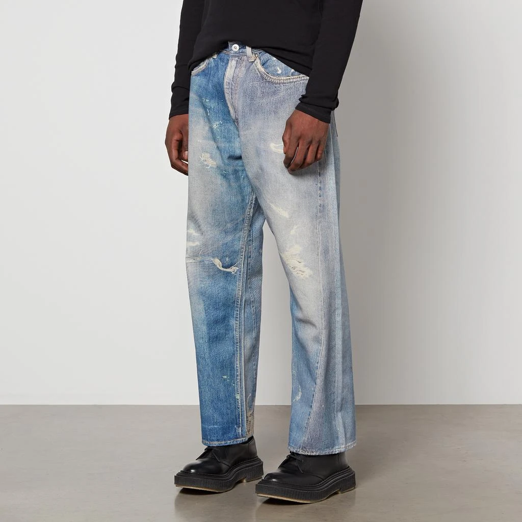 Our Legacy Our Legacy Third Cut Distressed Denim Wide-Leg Jeans 1