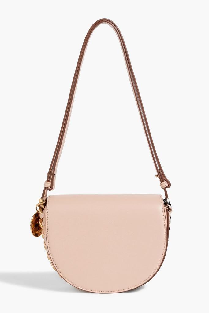 Stella McCartney Frayme chain-embellished faux leather shoulder bag