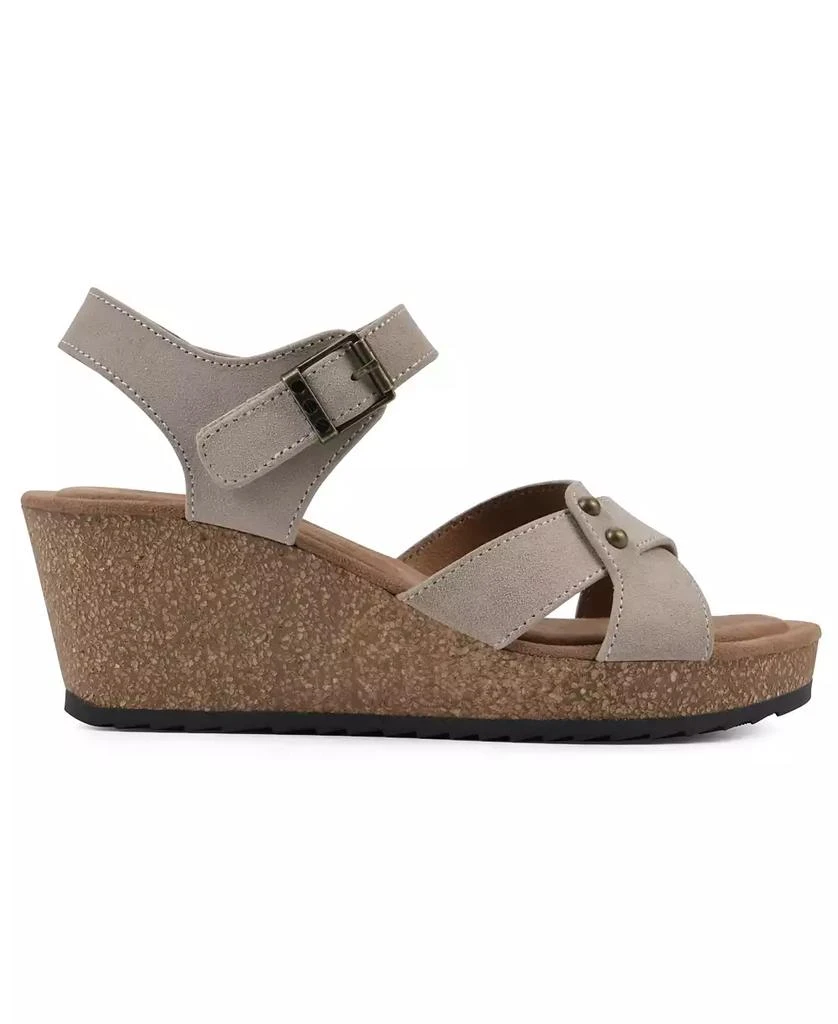 White Mountain Women's Prezo Footbed Wedge Sandals 2