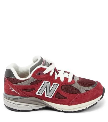 New Balance Kids Baby 990V3 suede sneakers 4