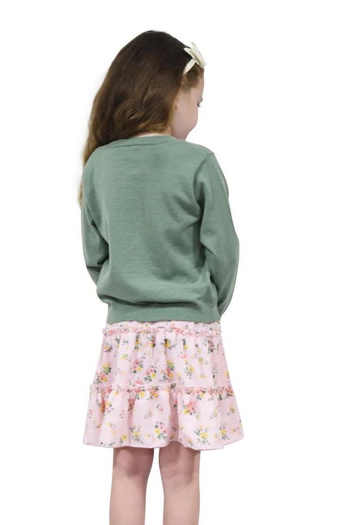 Zunie Kids' Love Sweater & Tiered Skirt Set 3