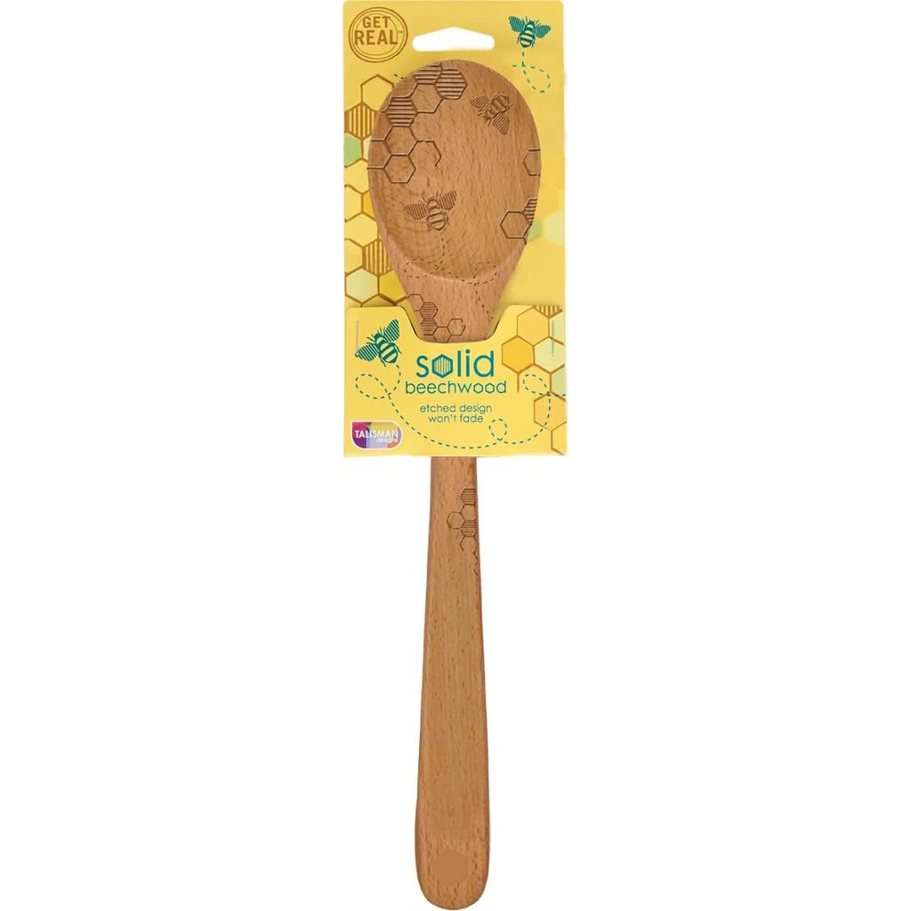 Talisman Designs Beechwood Mixing Spoon, Honey Bee Collection, Set of 1 2