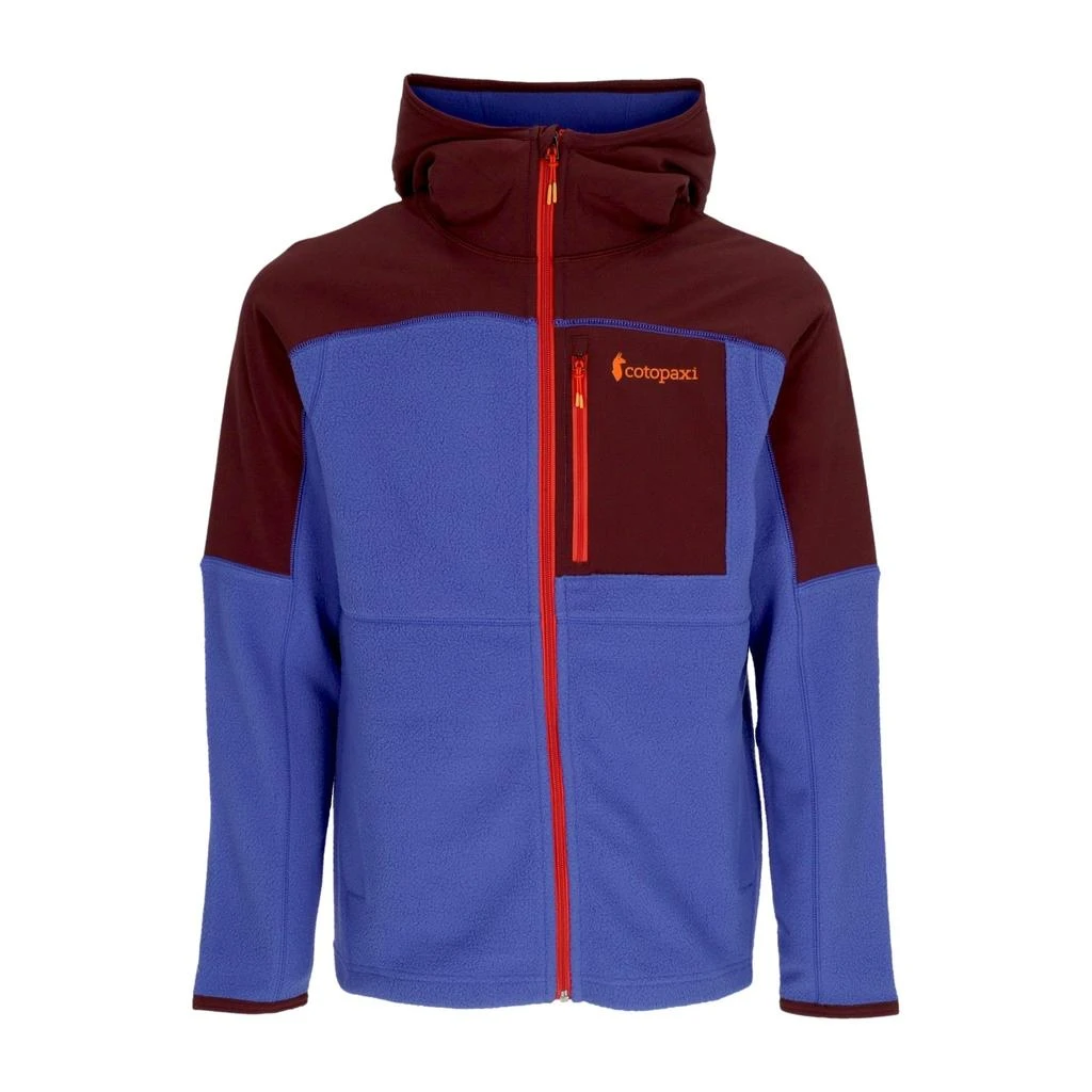 Cotopaxi Men's Fleece Jacket Abrazo Fleece Hoodie Full-zip Jacket Wine/blue Violet 1