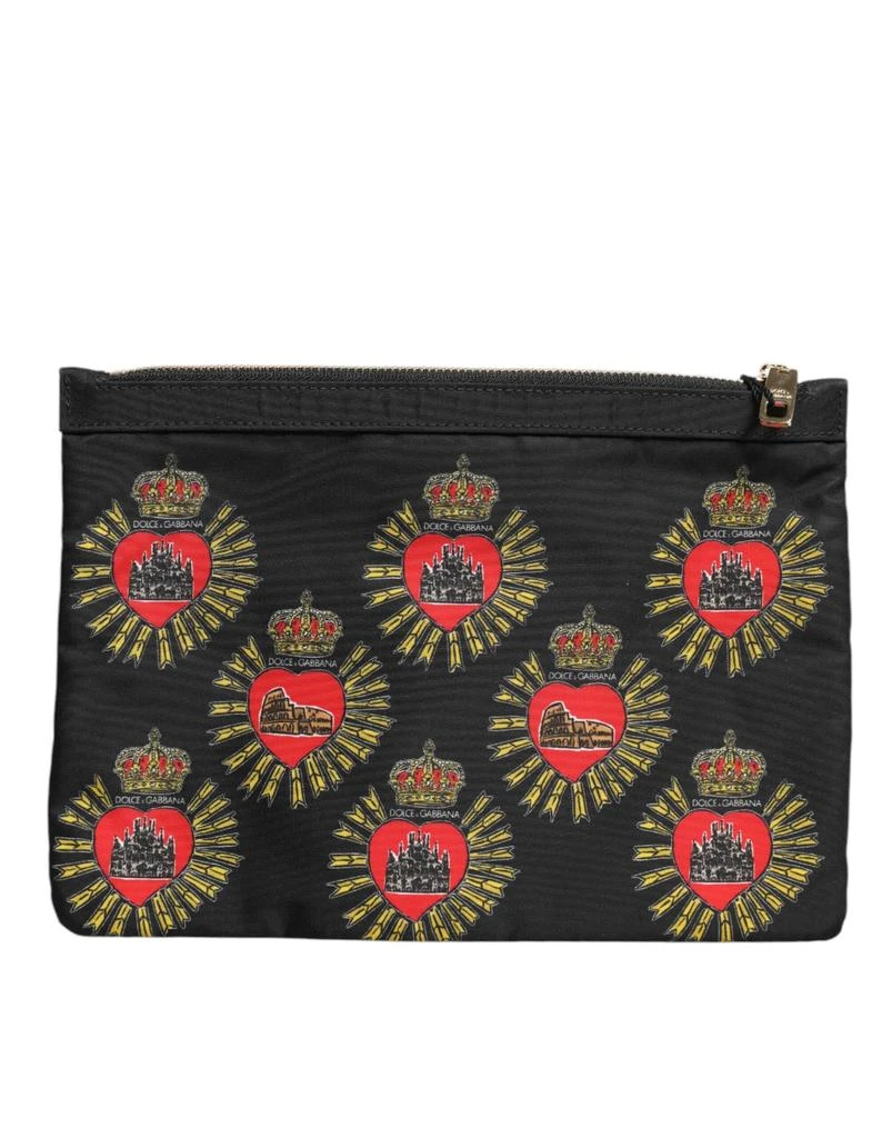 Dolce & Gabbana Nylon Sac Heart Clutch Pouch Women's Bag 3