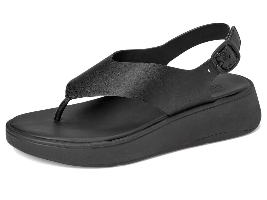 FitFlop F-Mode Leather Flatform Back-Strap Toe/Post Sandals 7
