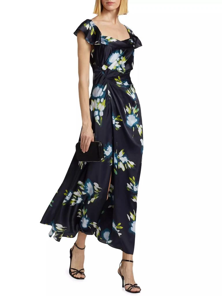 Tanya Taylor Luna Floral Gathered Maxi Dress 2