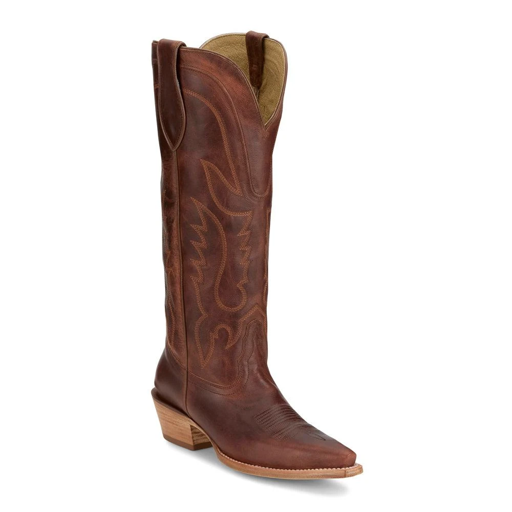 Tony Lama Jess 15 Inch Embroidered Snip Toe Cowboy Boots 2