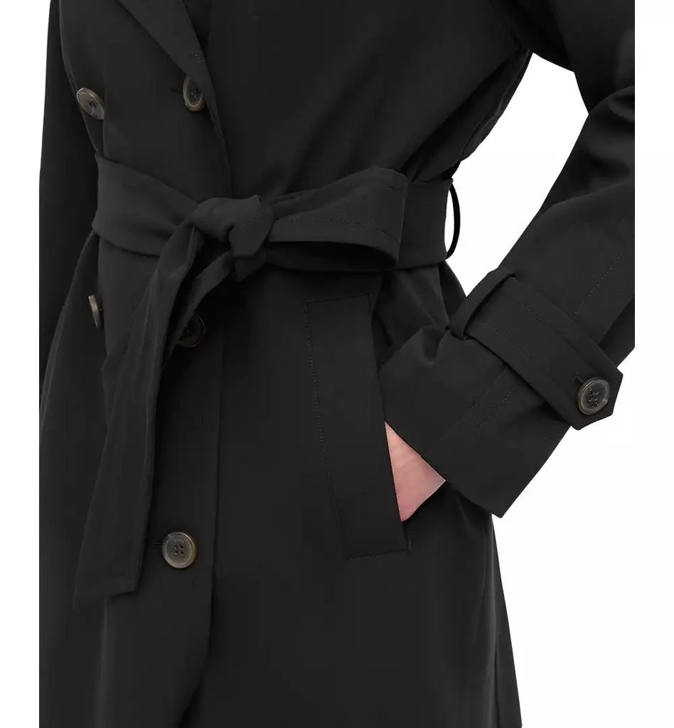 DKNY Women's Belted Double-Breasted Trench Coat 4