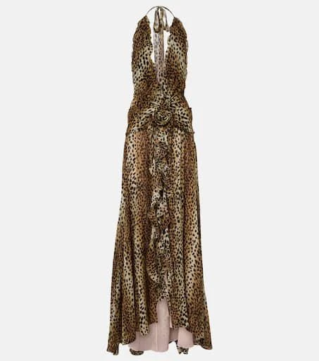 BLUMARINE Georg leopard-print maxi dress 1