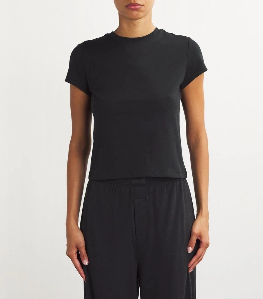 SKIMS Cotton-Blend Shrunken T-Shirt 3