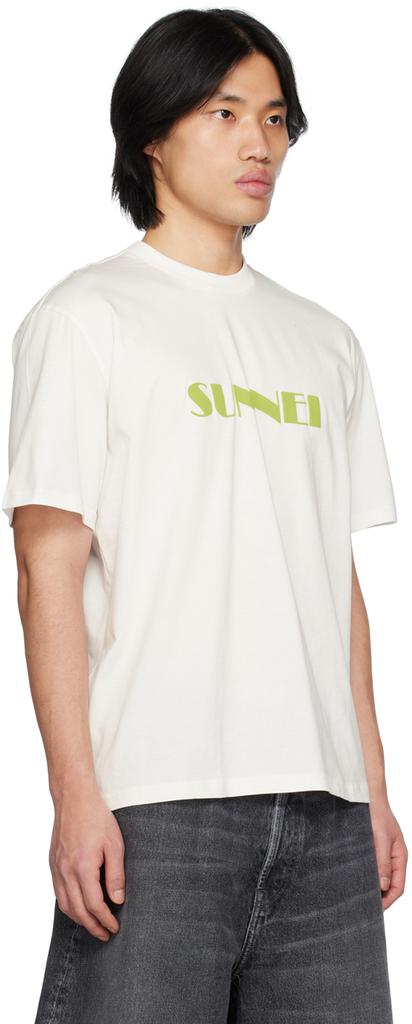 SUNNEI White Printed T-Shirt