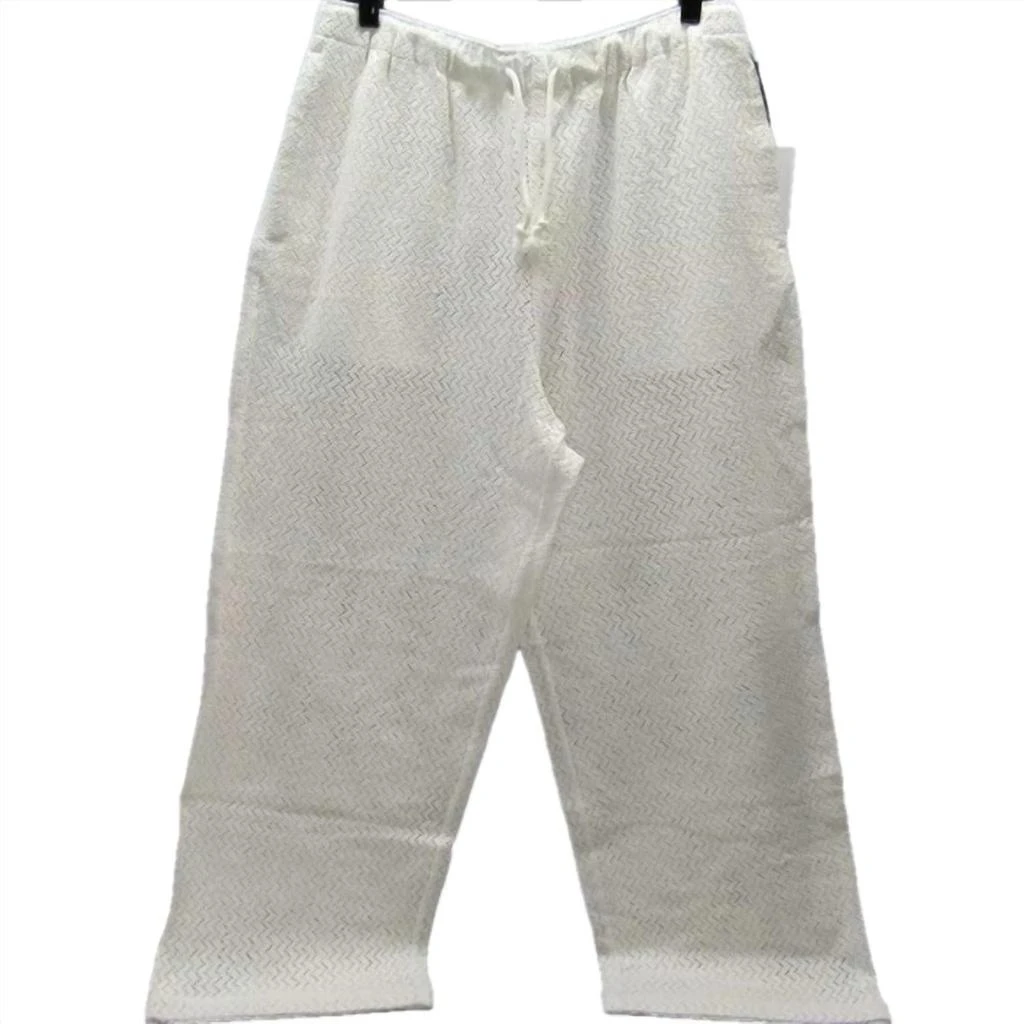 AIMÉ LEON DORE Men's Lace Resort Pant In White 1