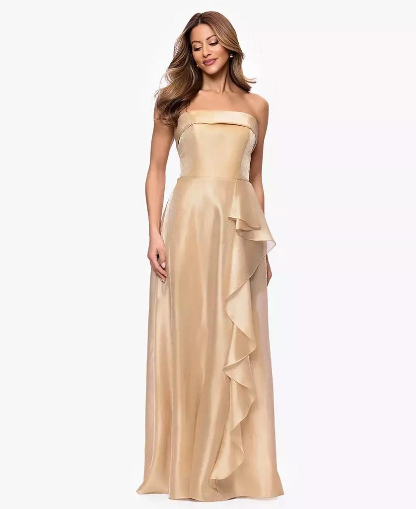 XSCAPE Women's Strapless Sleeveless Gown