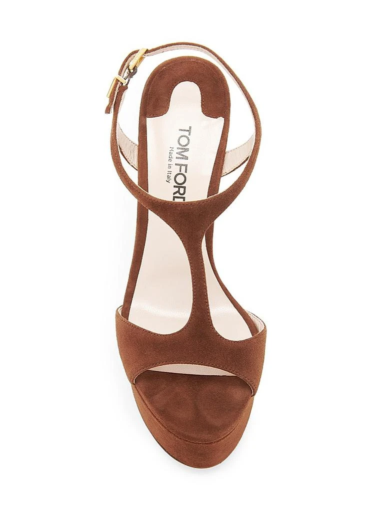 Tom Ford Suede Brass-Embellished High-Heel Sandals 4