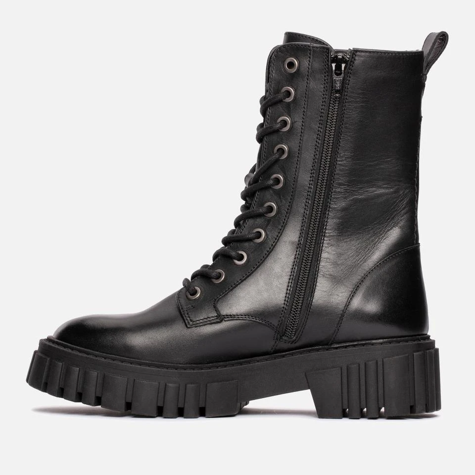 Clarks CLARKS WOMEN'S PAGE LACE LEATHER BOOTS 4