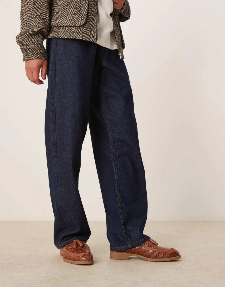 ASOS ASOS DESIGN mule loafers in tan weave 3