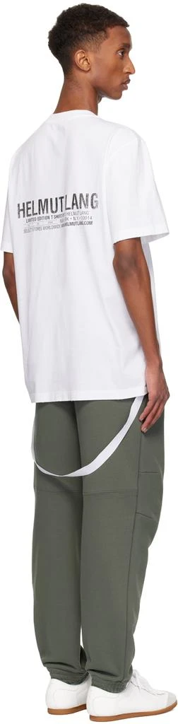 Helmut Lang White 'New York' Seatbelt T-shirt 4