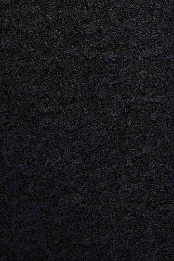 Ganni Wrap-effect jacquard mini skirt 4