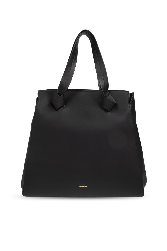 Jil Sander Black leather Goji handbag - Tote Bags - BeyondStyle