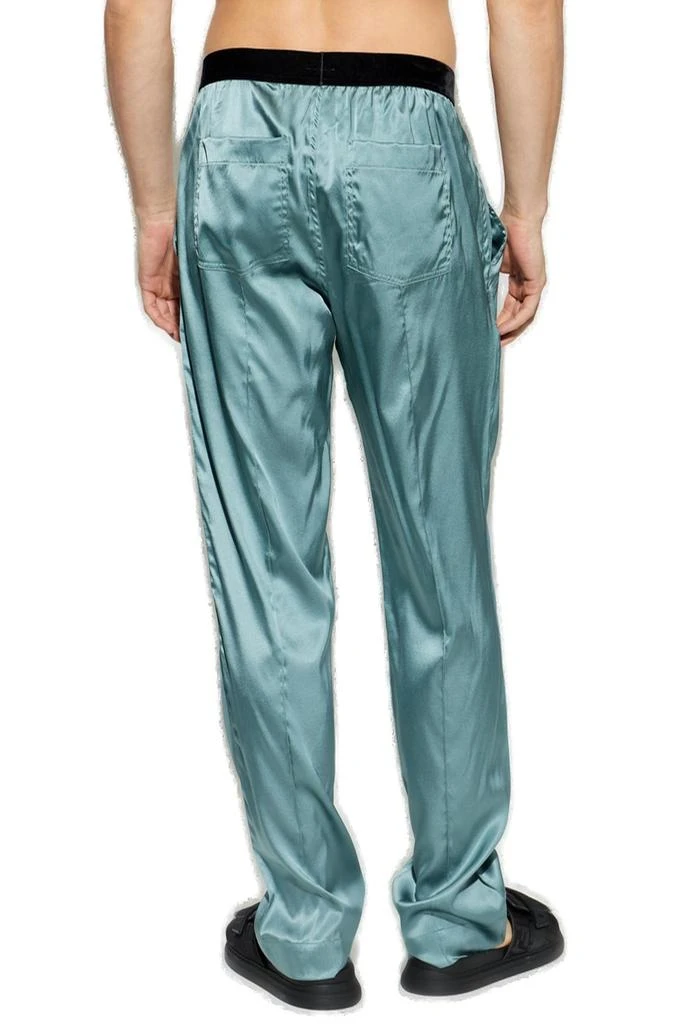 Tom Ford Tom Ford Logo Waistband Satin Pajama Trousers 3