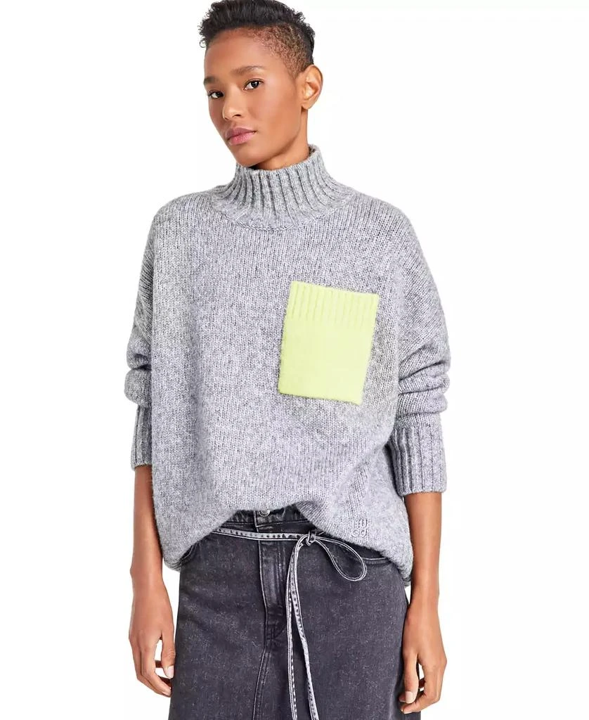 Hugo Boss Women's Scuple Patch-Pocket Colorblocked Sweater 1