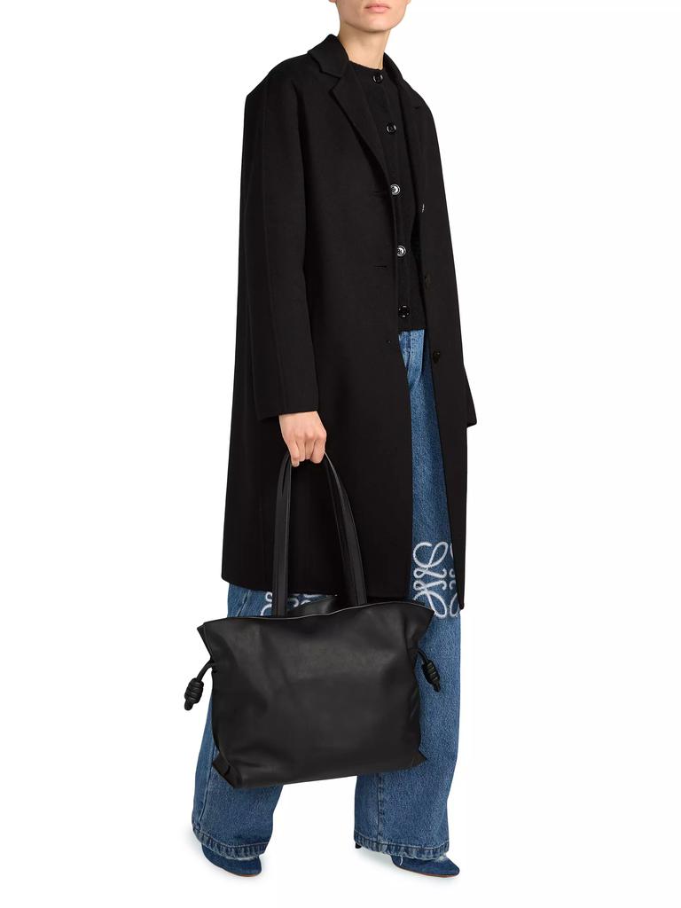 LOEWE Wide-Leg Brand-Embellished Jeans